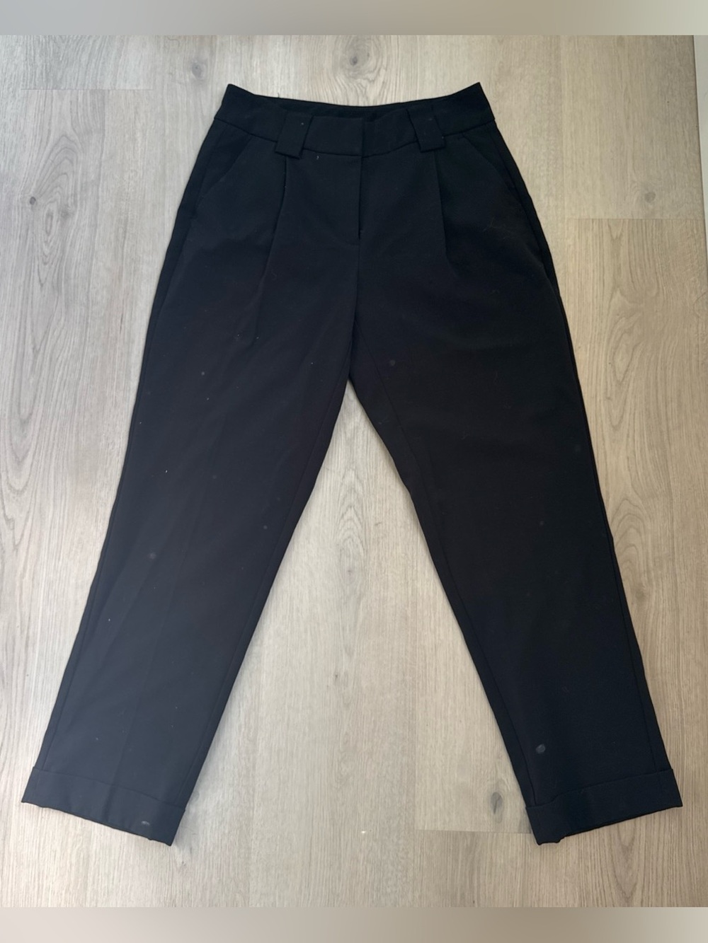 New York & Company Black Cropped Tailored Trousers